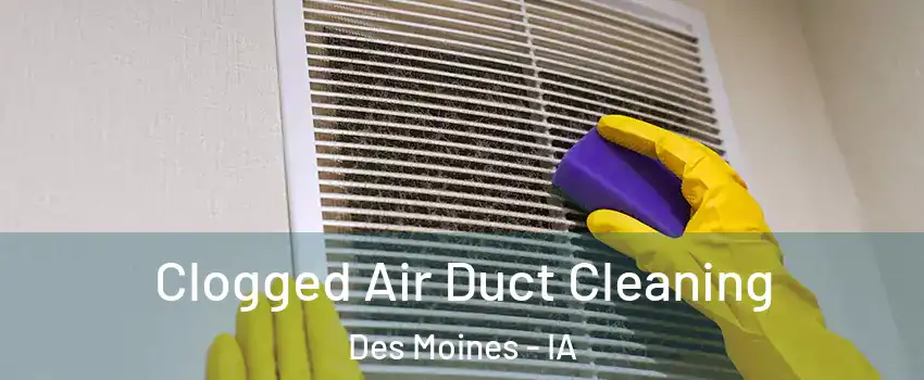 Clogged Air Duct Cleaning Des Moines - IA