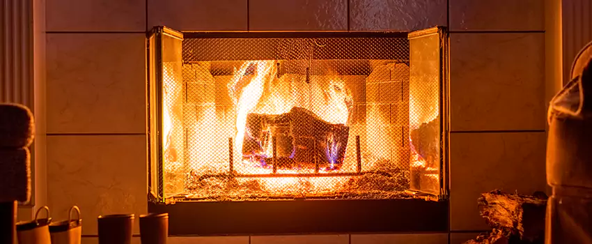 Mendota Hearth Landscape Fireplace Installation in Des Moines, Iowa