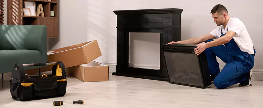 Old Rusted Metal Fireplace Repair And Replacement in Des Moines, IA